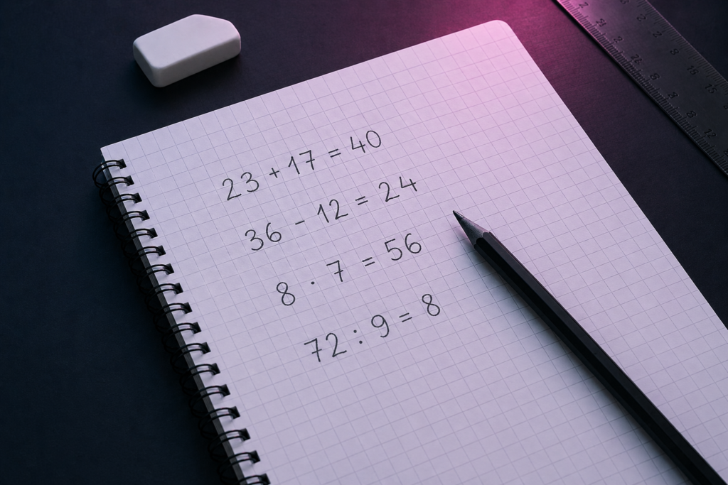 Unterstufe Mathematik-Nachhilfe für die Unterstufe
